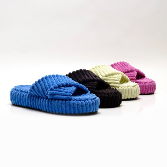 FREE PEOPLE Two Days In Ibiza Terry Slides / Orchid - Picture 10 of 12